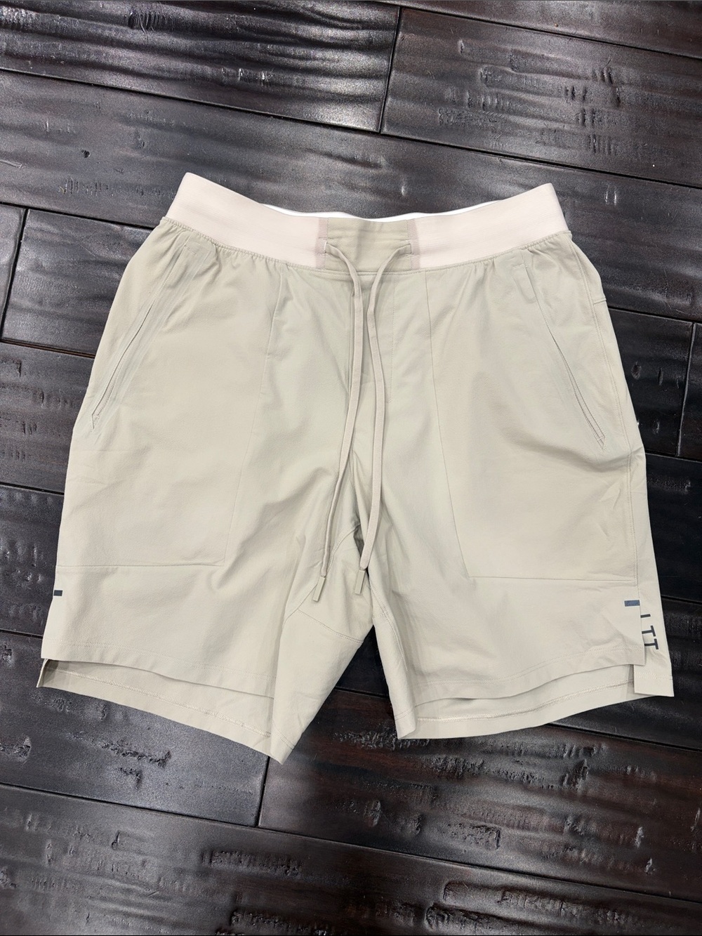 lululemon athletica Men's Light Tan Athletic Drawstring Shorts